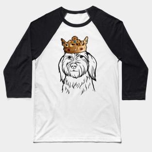 Australian Labradoodle Dog King Queen Wearing Crown Baseball T-Shirt